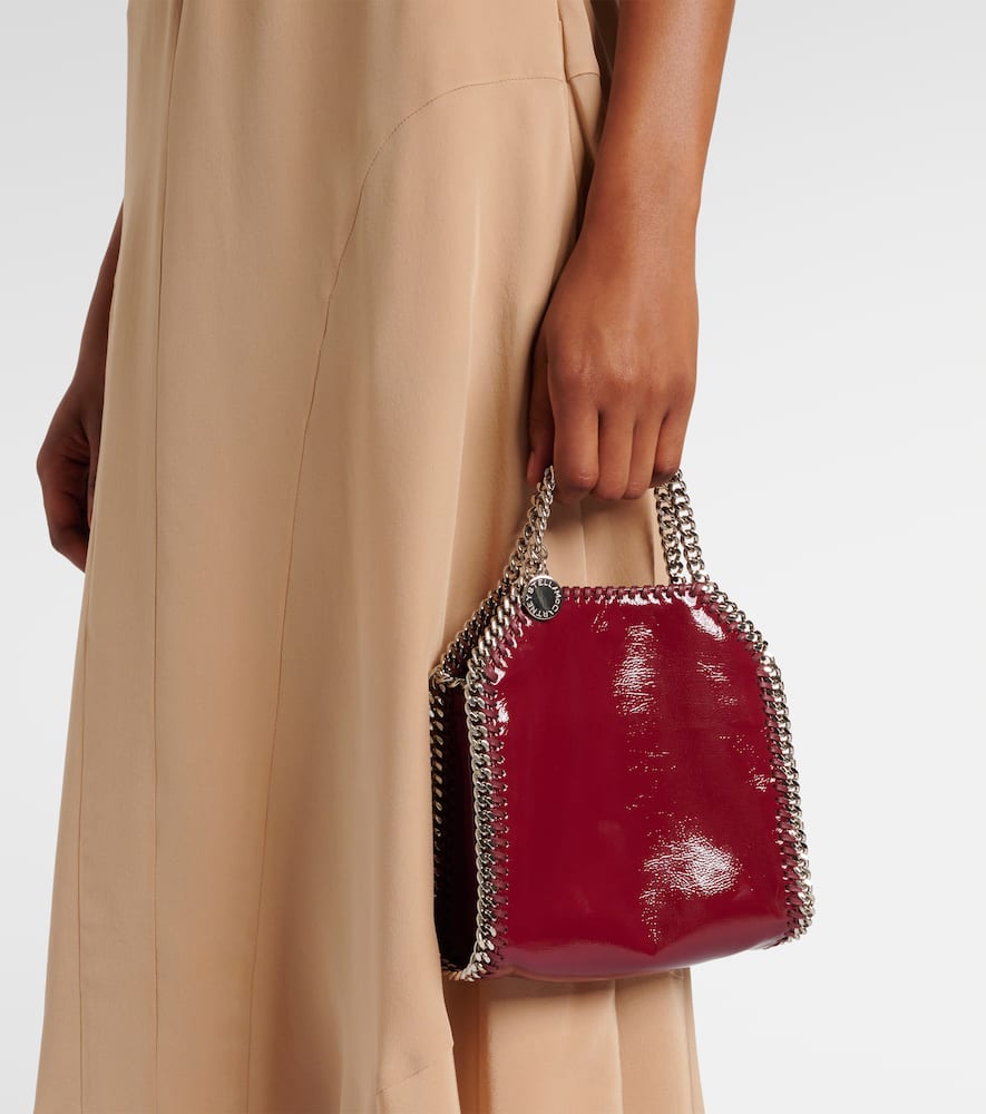 Stella McCartney Falabella Small faux patent leather tote bag