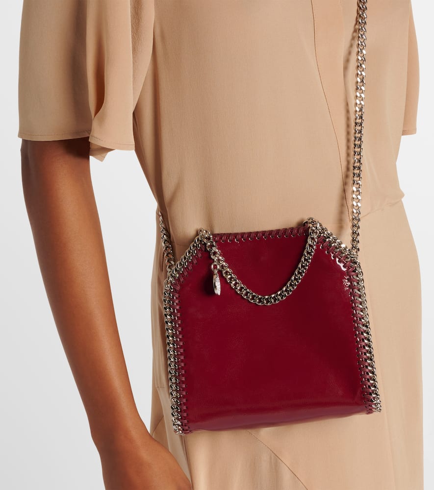 Stella McCartney Falabella Small faux patent leather tote bag