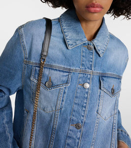 Stella McCartney Falabella chain-detail denim jacket