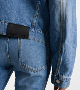 Stella McCartney Falabella chain-detail denim jacket