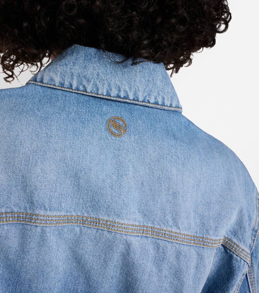 Stella McCartney Falabella chain-detail denim jacket