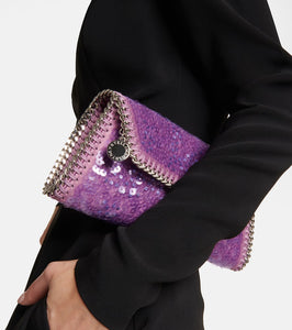 Stella McCartney Falabella sequined clutch