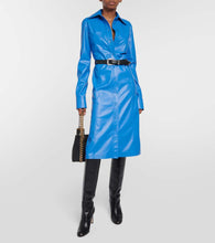 Stella McCartney Faux leather shirt dress