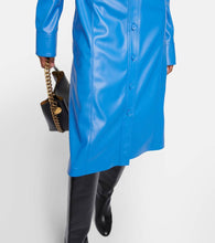 Stella McCartney Faux leather shirt dress