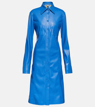 Stella McCartney Faux leather shirt dress