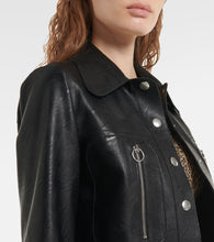 Stella McCartney Faux leather shirt jacket