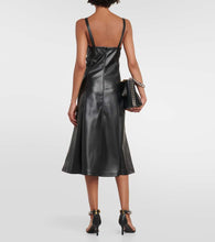 Stella McCartney Faux leather slip dress