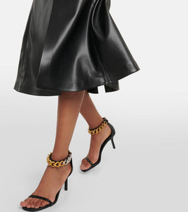 Stella McCartney Faux leather slip dress