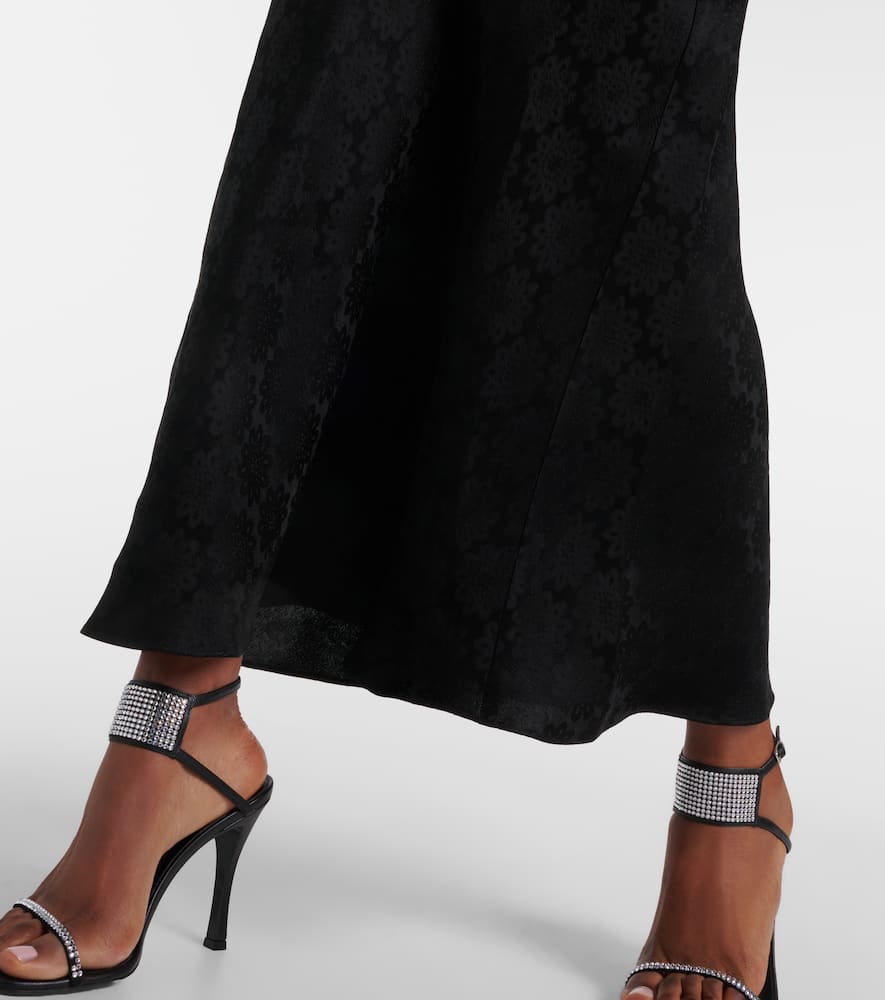 Stella McCartney Floral jacquard lace midi dress