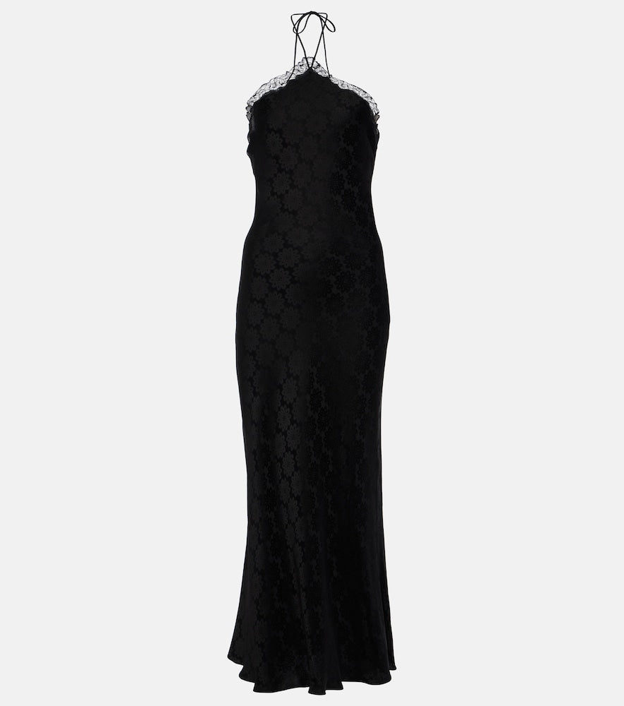 Stella McCartney Floral jacquard lace midi dress. Stella McCartney 花卉提花蕾丝中长连衣裙