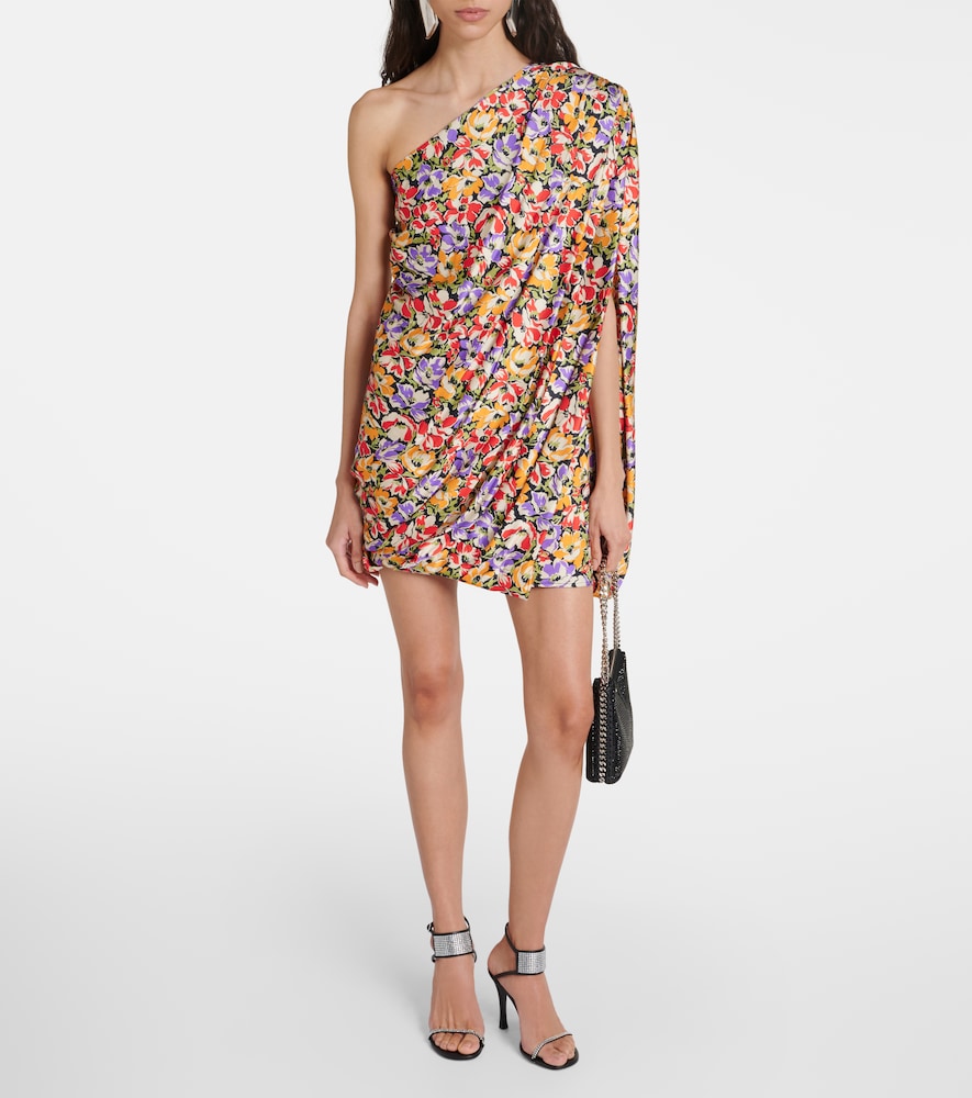 Stella McCartney Floral one-shoulder minidress