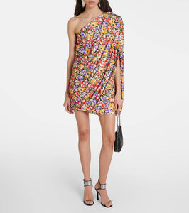 Stella McCartney Floral one-shoulder minidress