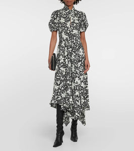 Stella McCartney Floral silk midi dress