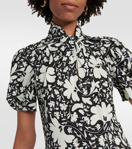 Stella McCartney Floral silk midi dress