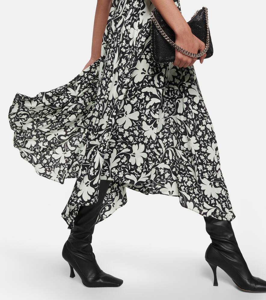 Stella McCartney Floral silk midi dress