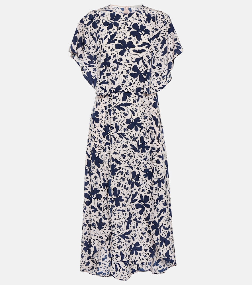Stella McCartney Floral silk midi dress. Stella McCartney 花卉图案真丝中长连衣裙