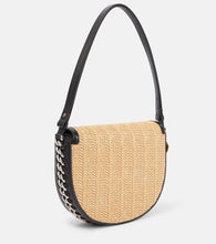 Stella McCartney Frayme Medium raffia shoulder bag