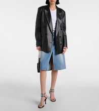 Stella McCartney Front-slit denim midi skirt