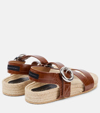 Stella McCartney Gaia S-Wave leather espadrille sandals
