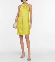 Stella McCartney Halterneck satin minidress