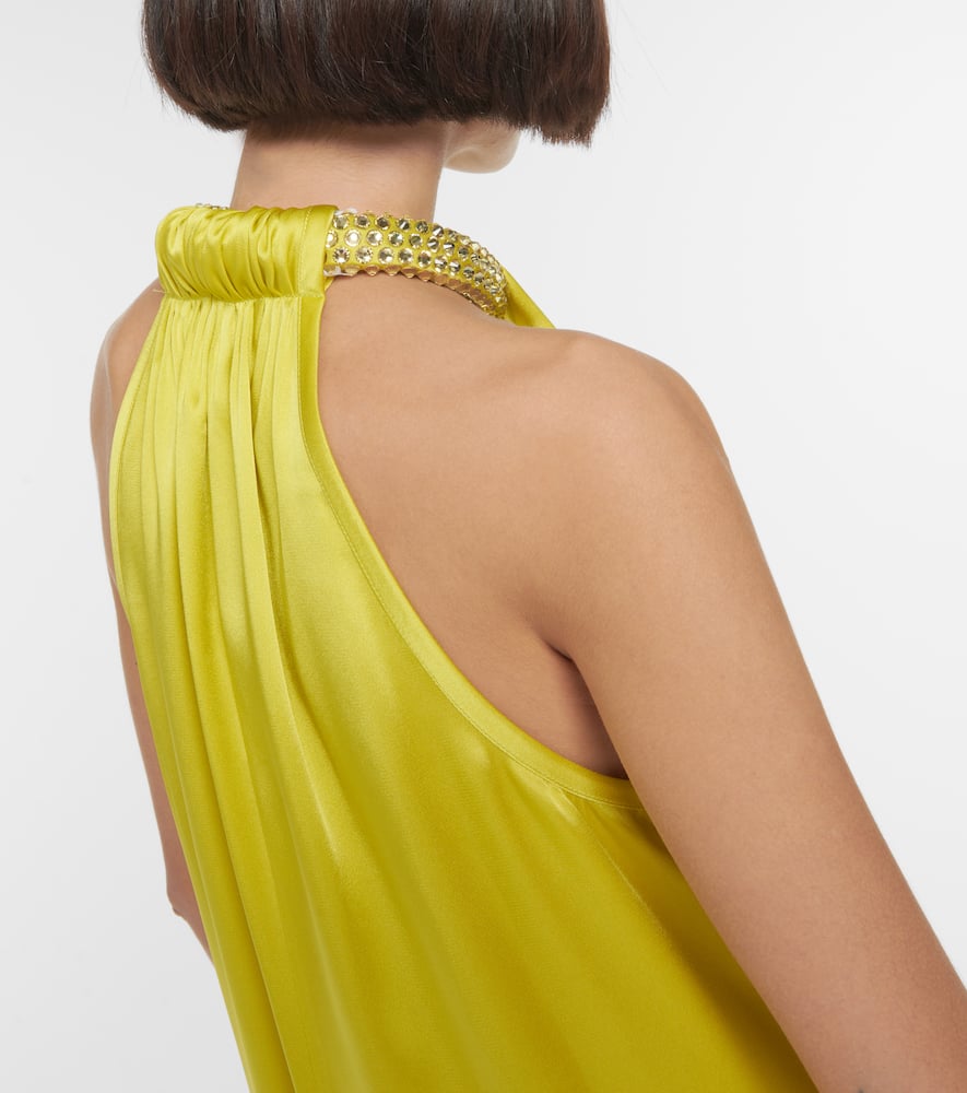 Stella McCartney Halterneck satin minidress
