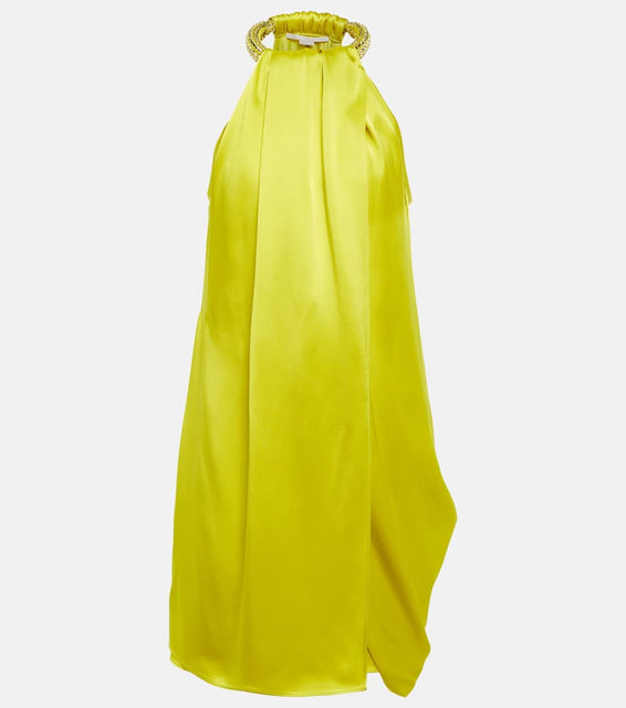 Stella McCartney Halterneck satin minidress