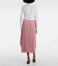 Stella McCartney Leather-trimmed pliss√É¬© maxi skirt