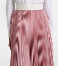 Stella McCartney Leather-trimmed pliss√É¬© maxi skirt