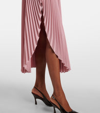 Stella McCartney Leather-trimmed pliss√É¬© maxi skirt