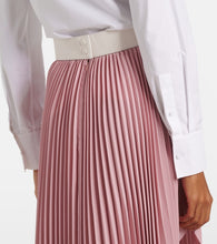 Stella McCartney Leather-trimmed pliss√É¬© maxi skirt