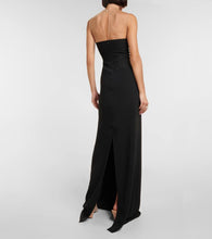 Stella McCartney Mesh-paneled crêpe gown