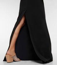 Stella McCartney Mesh-paneled crêpe gown