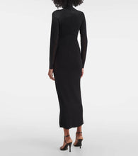 Stella McCartney Miracle mesh-paneled knitted maxi dress