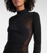 Stella McCartney Miracle mesh-paneled knitted maxi dress