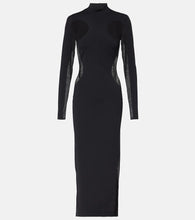 Stella McCartney Miracle mesh-paneled knitted maxi dress