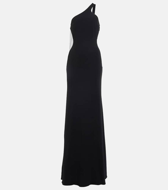 Stella McCartney One-shoulder cady maxi dress