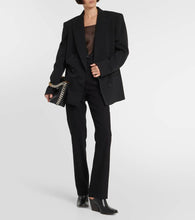 Stella McCartney Oversized double-breasted wool-blend jacket