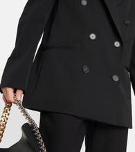 Stella McCartney Oversized double-breasted wool-blend jacket
