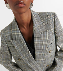 Stella McCartney Prince of Wales check wool blazer