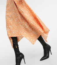 Stella McCartney Printed asymmetric silk midi dress