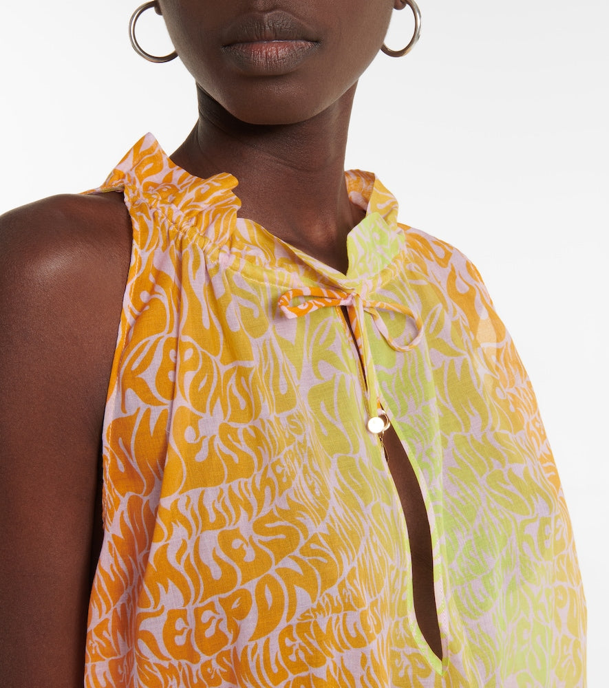 Stella McCartney Printed cotton minidress