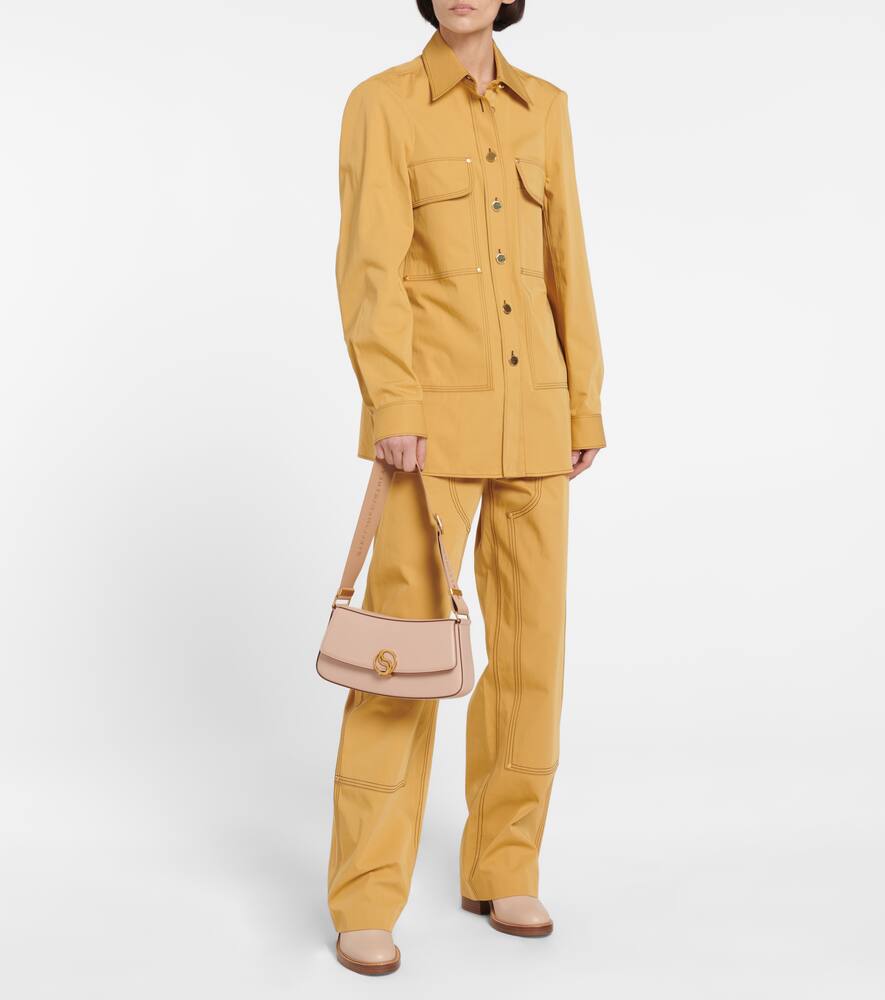 Stella McCartney S-Wave faux leather shoulder bag