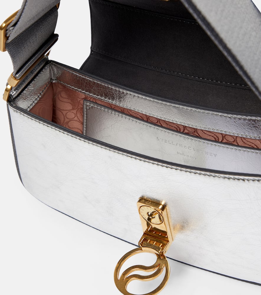 Stella McCartney S-Wave metallic shoulder bag