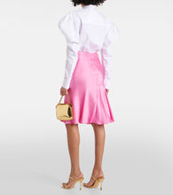 Stella McCartney Satin midi skirt