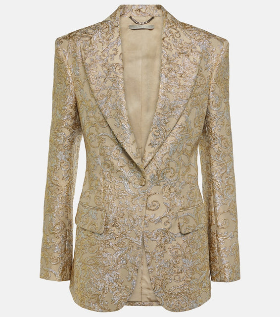 Stella McCartney Single-breasted brocade blazer