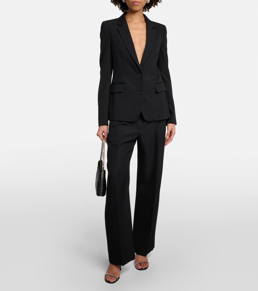 Stella McCartney Single-breasted wool blend blazer