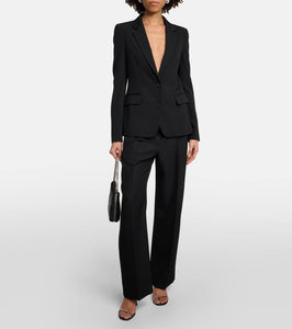 Stella McCartney Single-breasted wool blend blazer