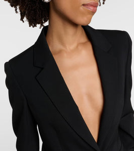 Stella McCartney Single-breasted wool blend blazer