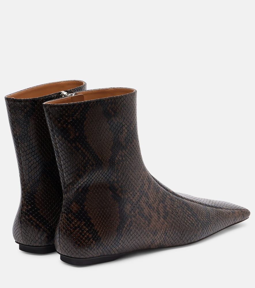 Stella McCartney Snake-effect ankle boots