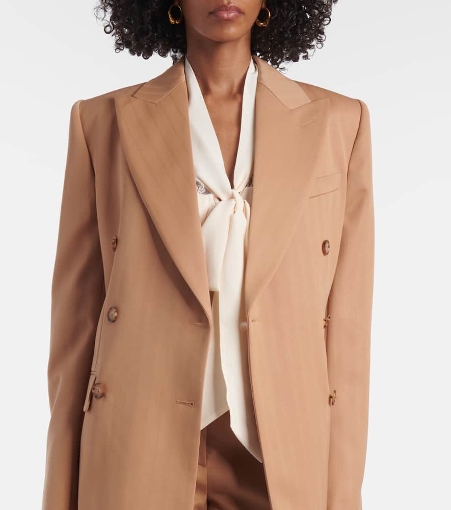 Stella McCartney Striped double-breasted wool blazer